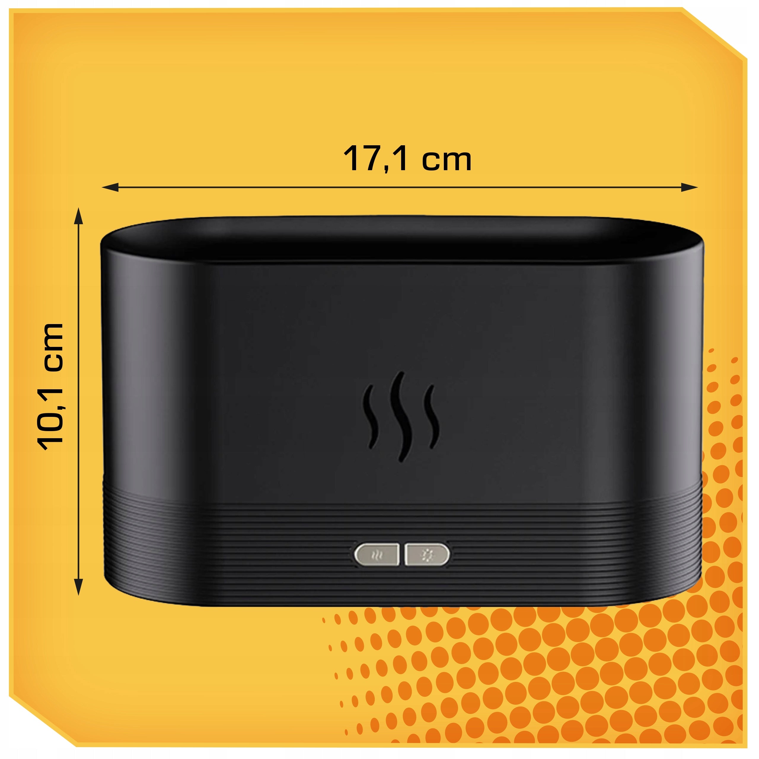 HUMIDIFIER AROMA DIFFUSER FIRE EFFECT FIREPLACE LED AROMATHERAPY Manufacturer code NAW-OGN-123- 1x