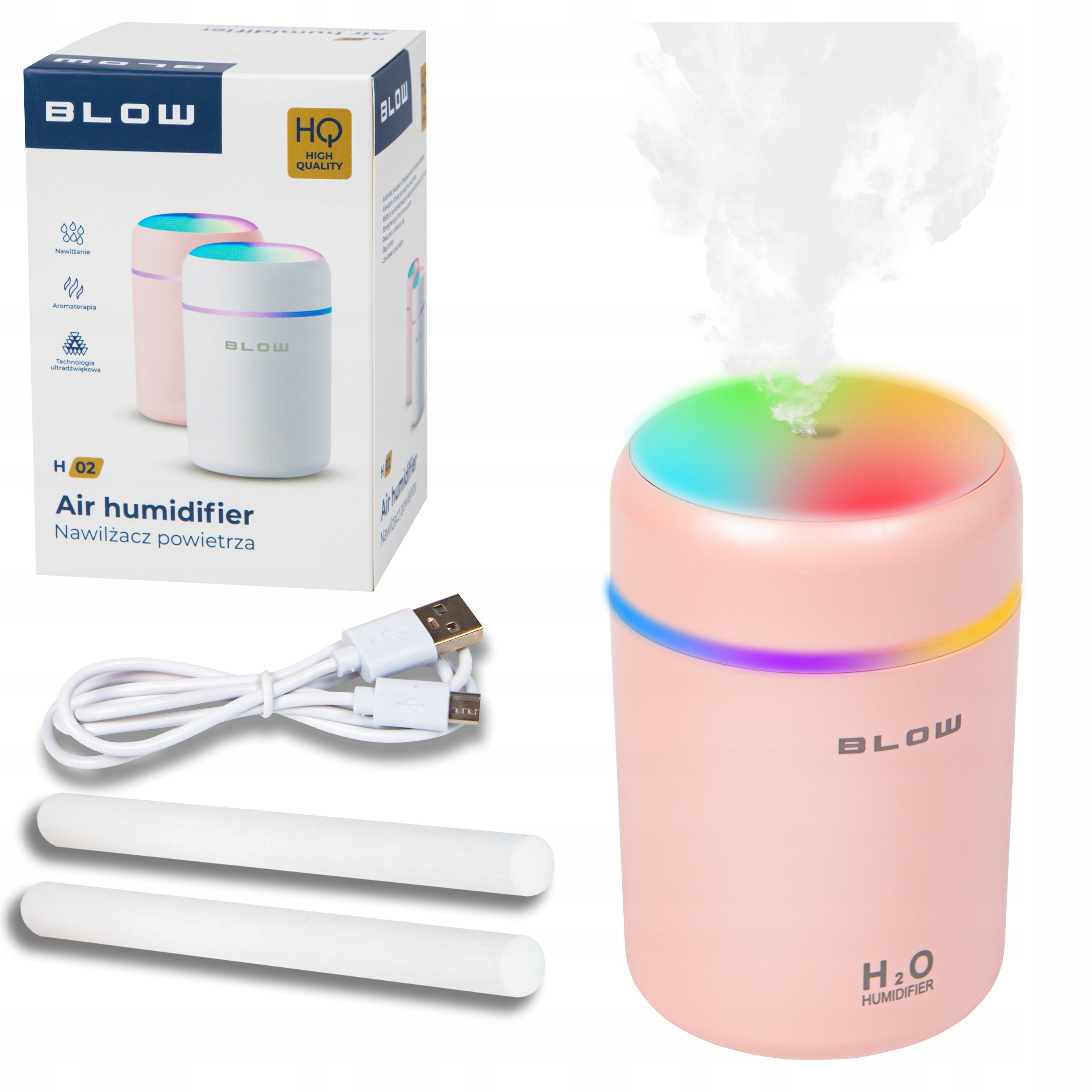 HUMIDIFIER AROMA DIFFUSER MINI NIGHT LIGHT RGB AROMATHERAPY