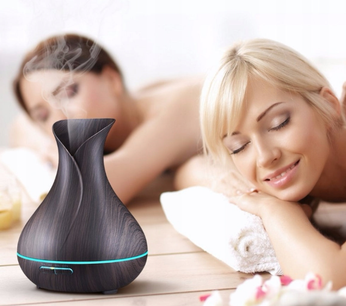 HUMIDIFIER AROMATHERAPY OIL DIFFUSER LED EVAPORATIVE LIGHT Device functions night light