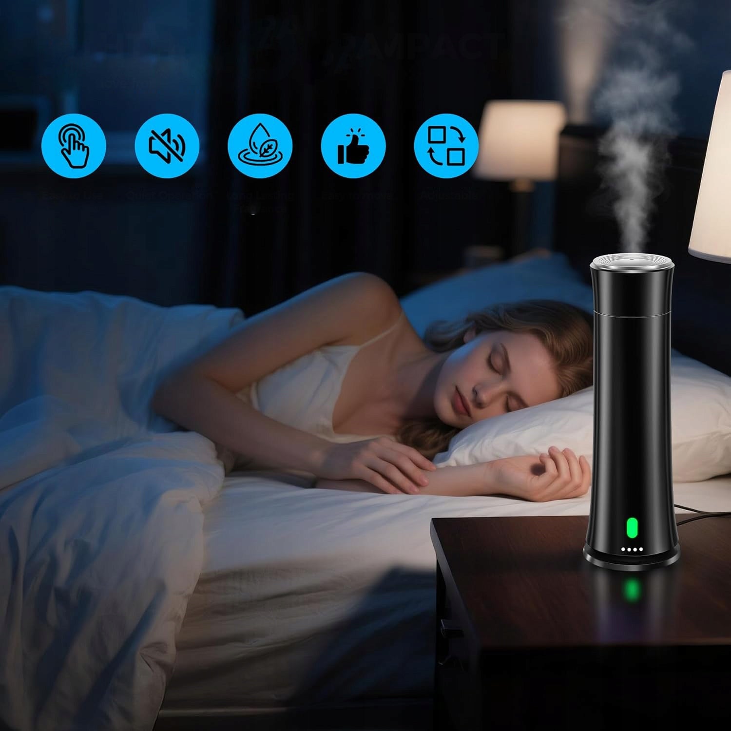 HUMIDIFIER AUTOMATIC AROMATHERAPY DIFFUSER WITH TIMER Model PD08