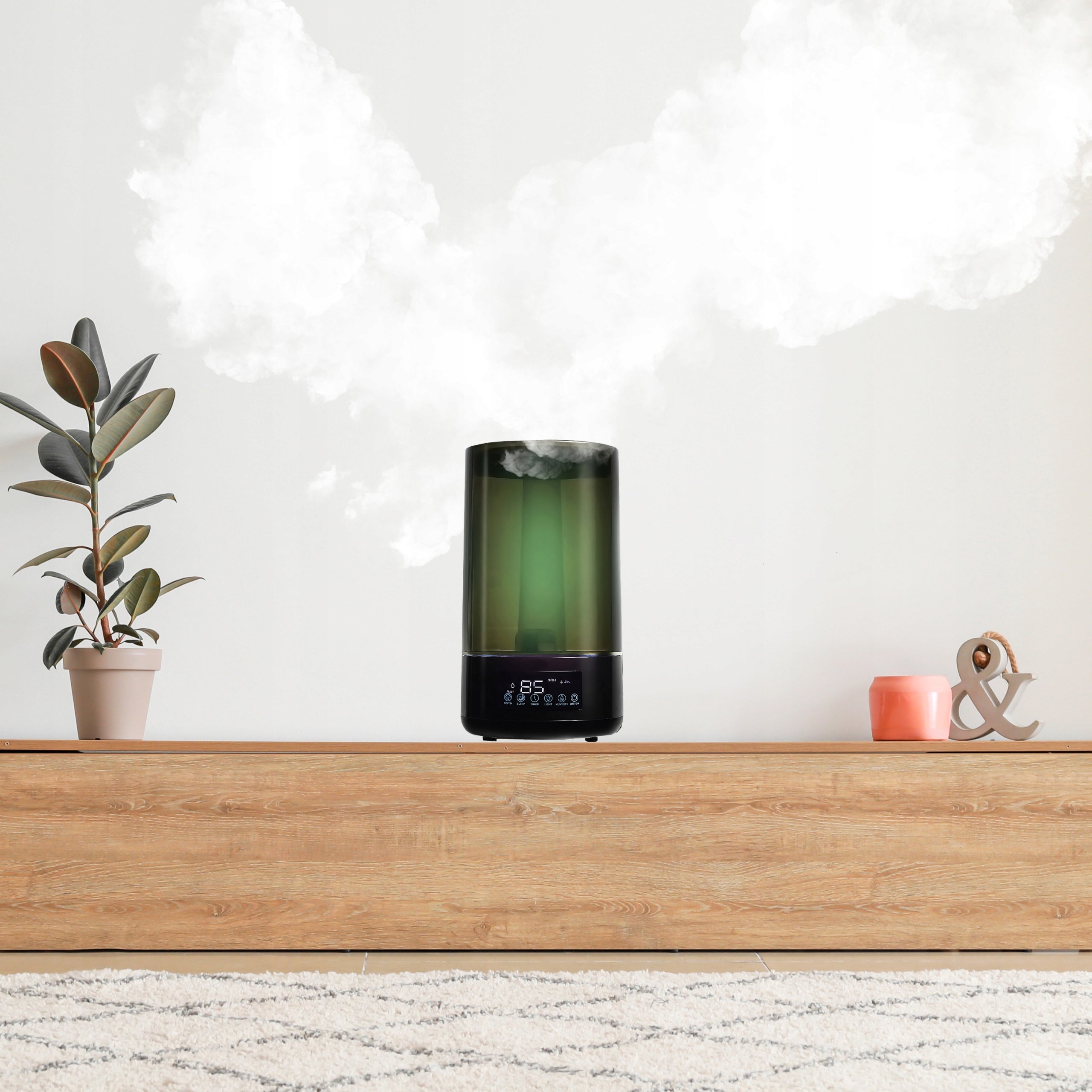 HUMIDIFIER AUTOMATIC AROMATHERAPY HYGROMETER 3IN1 4,5L LED REMOTE CONTROL Dominant color multicolor