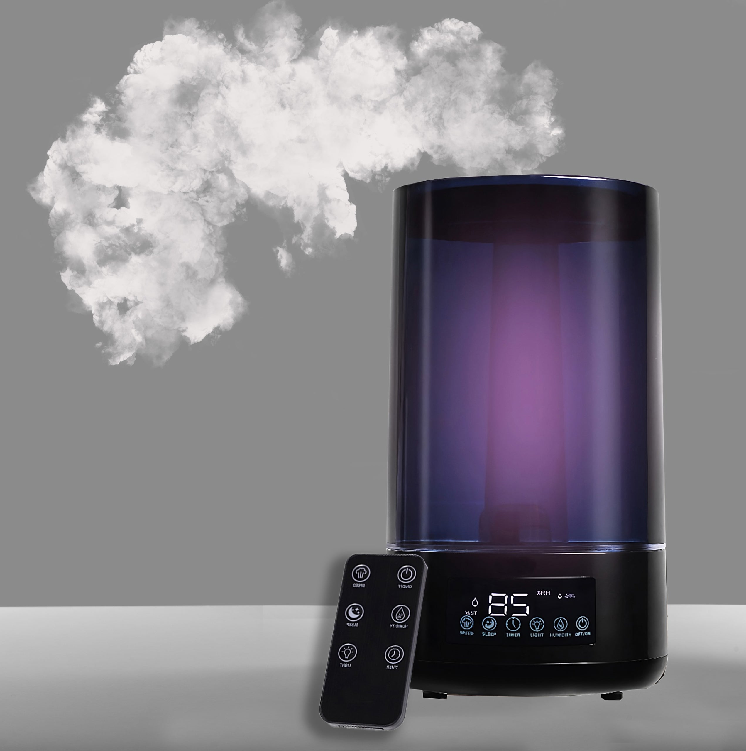 HUMIDIFIER AUTOMATIC AROMATHERAPY HYGROMETER 3IN1 4,5L LED REMOTE CONTROL Medical device no