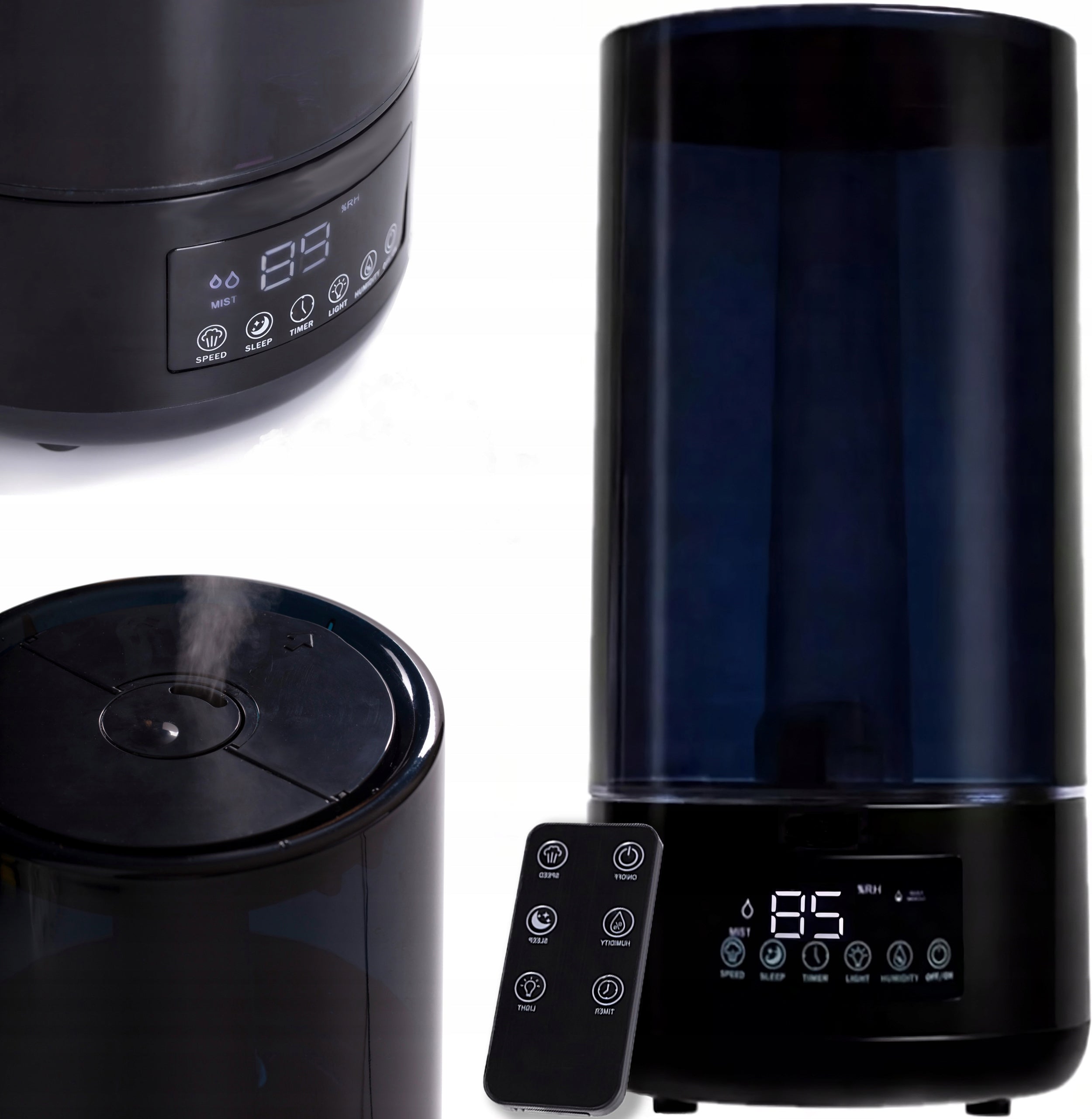 HUMIDIFIER AUTOMATIC AROMATHERAPY HYGROMETER 3IN1 4,5L LED REMOTE CONTROL Packaging status original