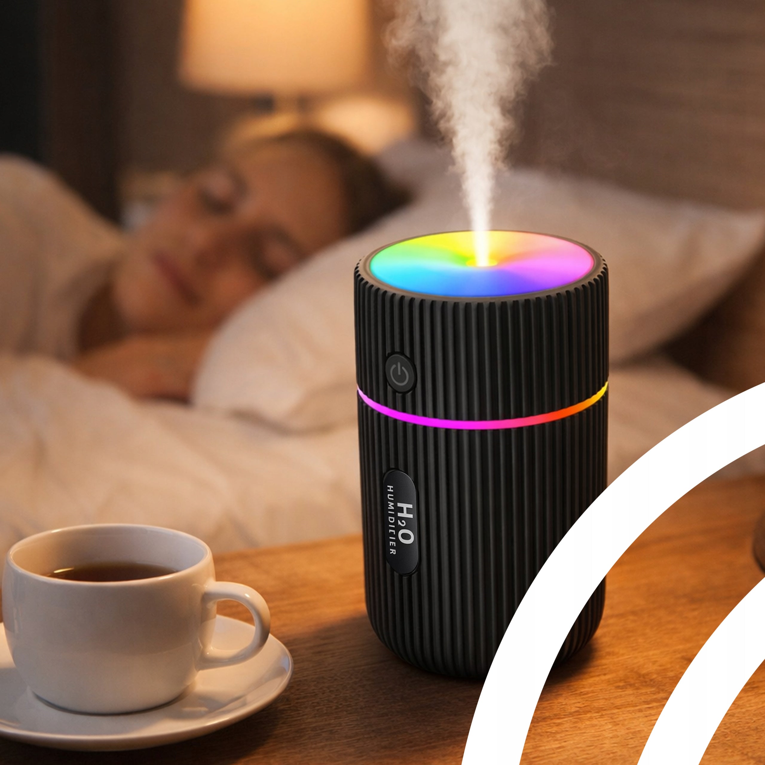 HUMIDIFIER CAR FRAGRANCE DIFFUSER USB NIGHT LIGHT RGB Model ER1165