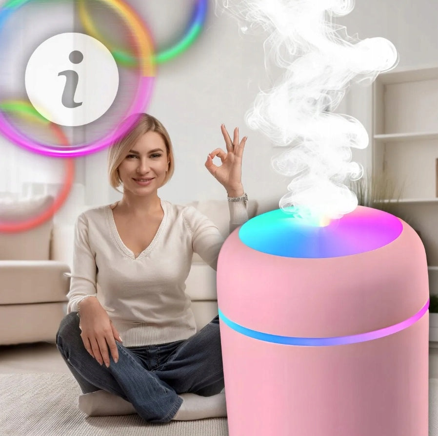 HUMIDIFIER DIFFUSER AROMATHERAPY PINK MONTESSA Dominant color pink