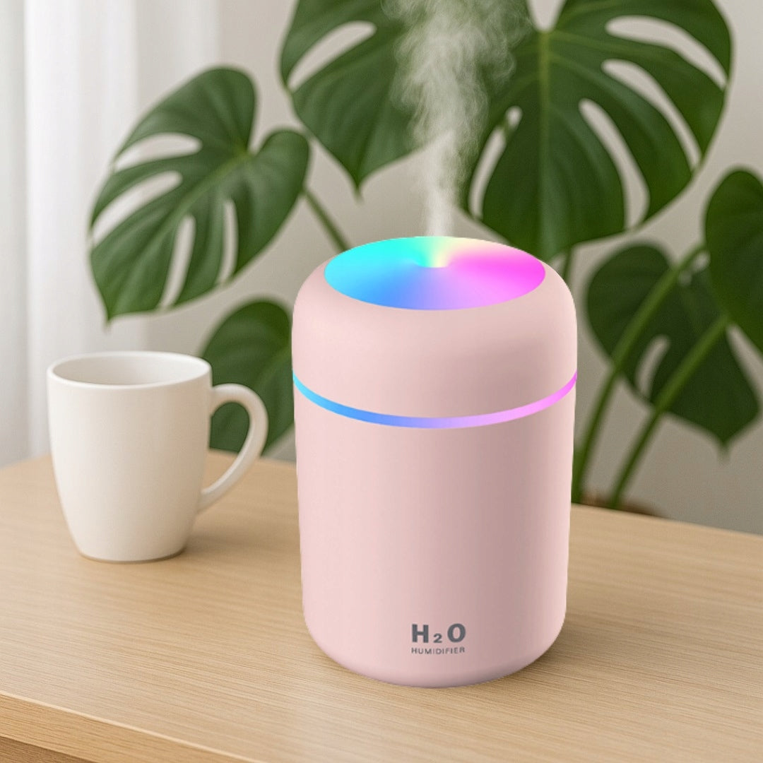 HUMIDIFIER DIFFUSER AROMATHERAPY PINK MONTESSA Water tank capacity 0.3 l
