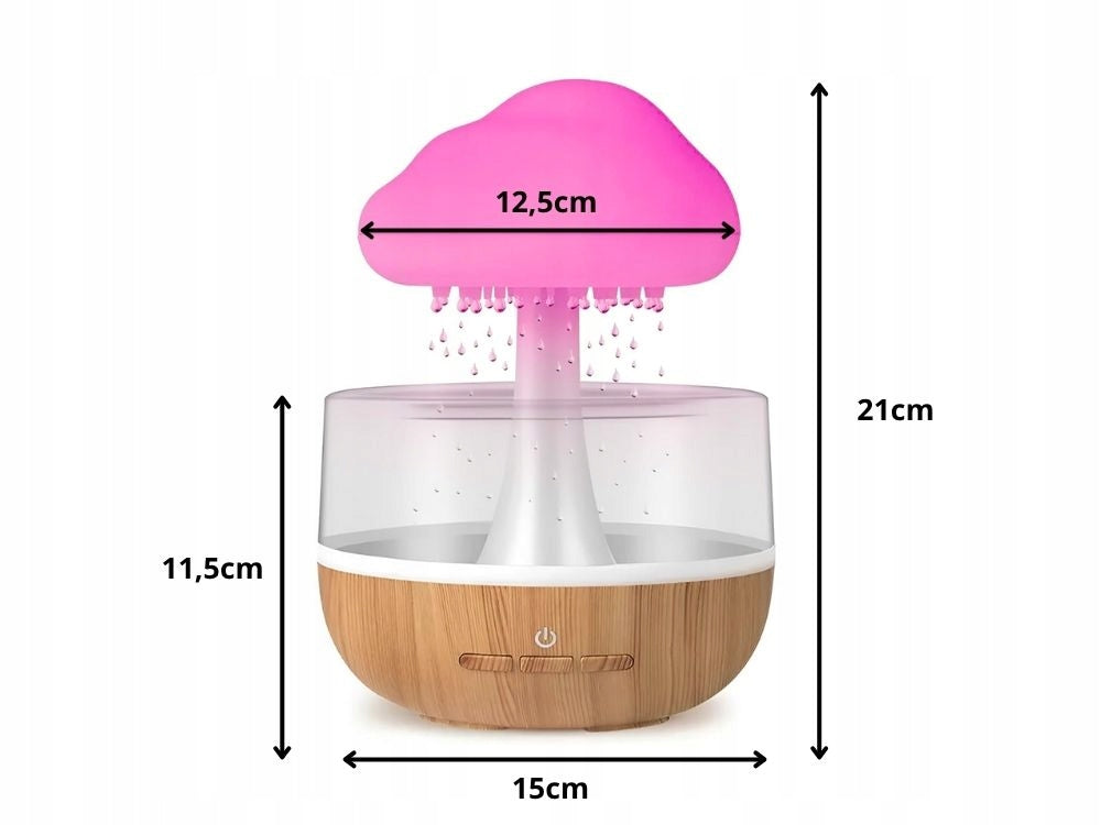 HUMIDIFIER DIFFUSER LED LAMP AROMATHERAPY CLOUD WIRELESS Product weight with unit packaging 0.638 kg