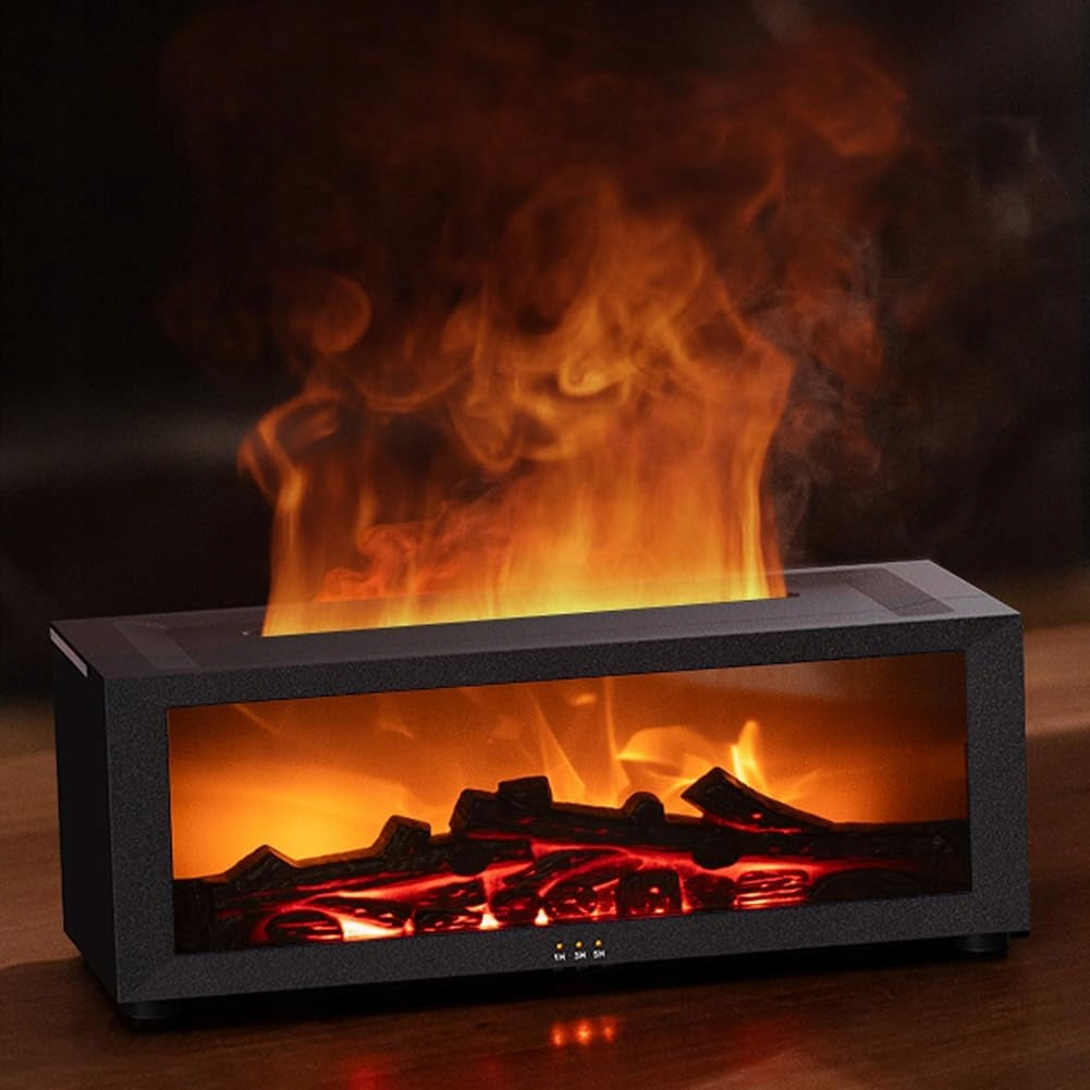 HUMIDIFIER DIFFUSER LED NIGHT LIGHT FLAME EFFECT FIREPLACE OILS Brand no brand