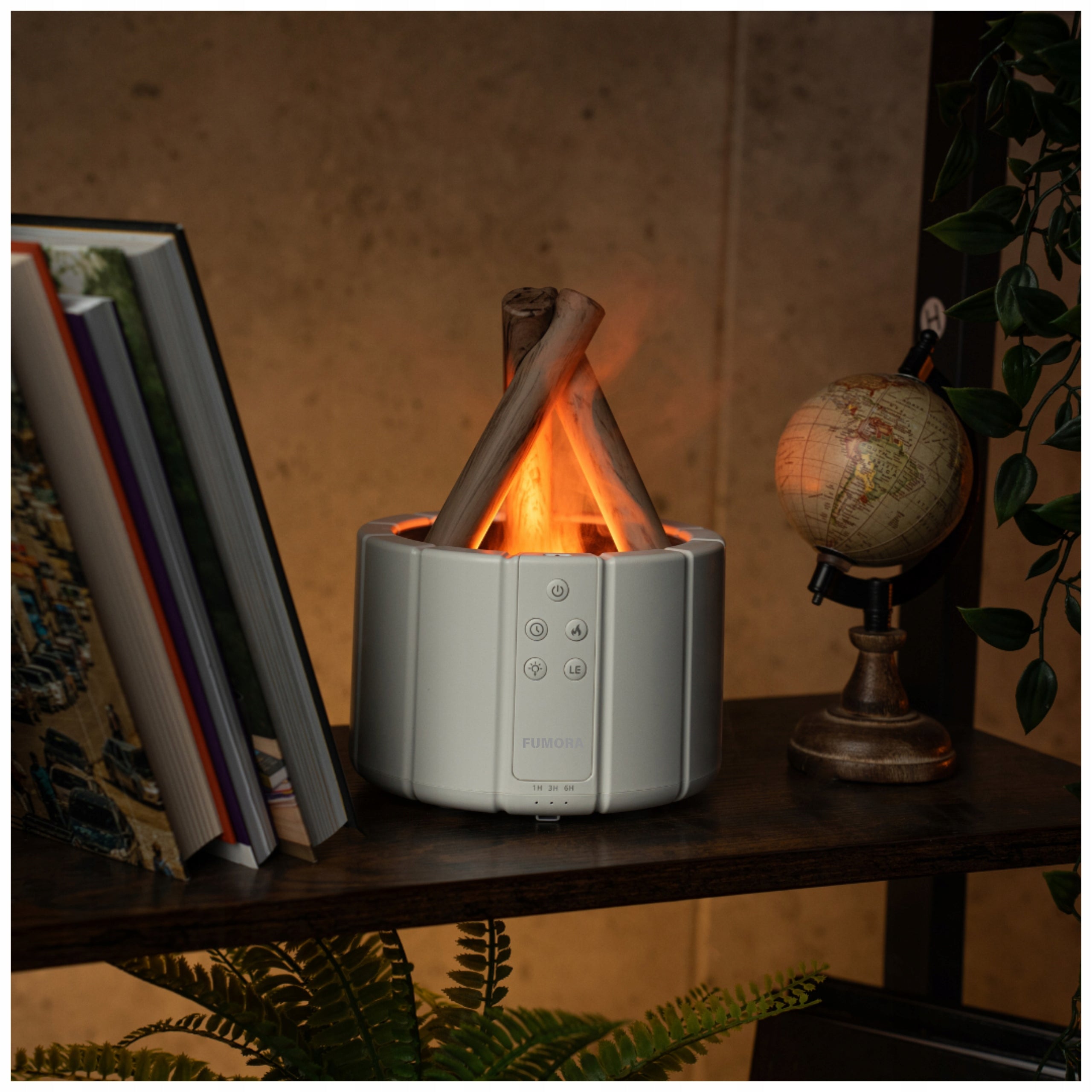 HUMIDIFIER DIFFUSER NIGHT LIGHT FLAME EFFECT FIREPLACE Model Nawilżacz Dyfuzor Efekt Ognia Kominek