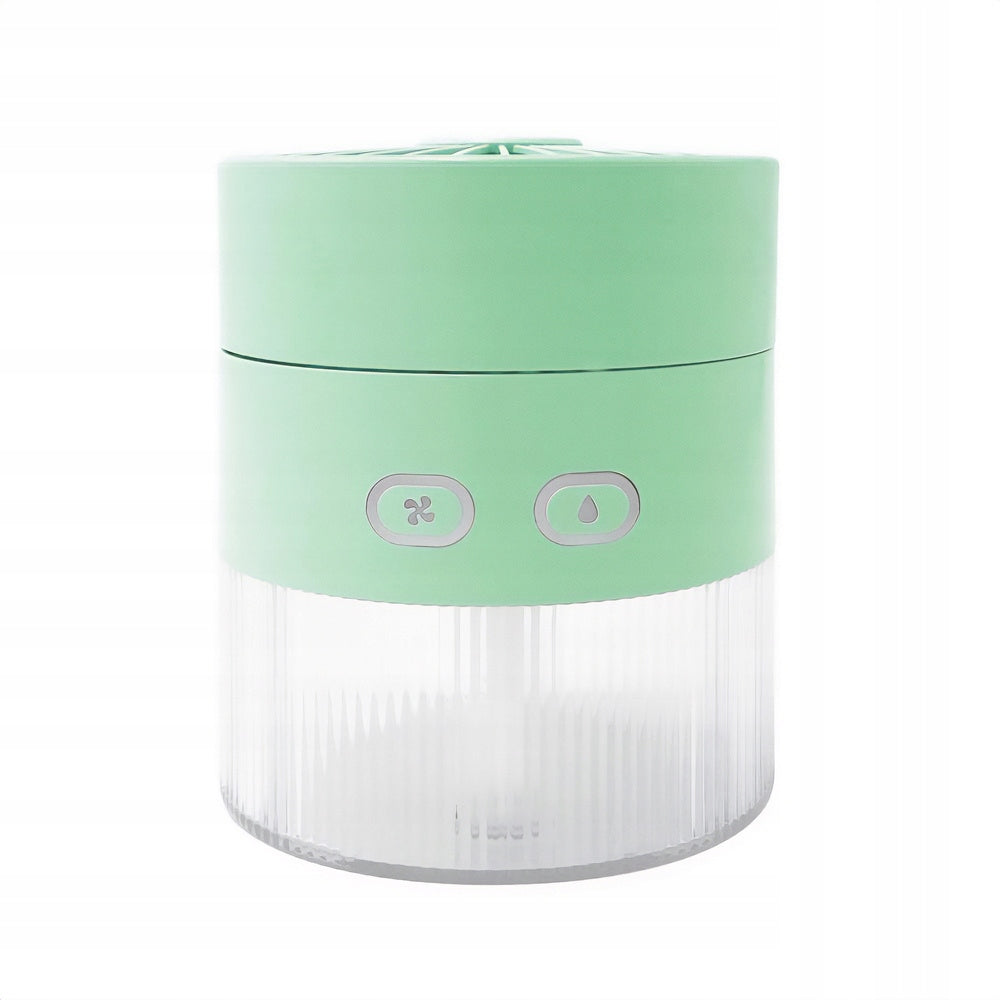 HUMIDIFIER FAN PORTABLE COMPACT ILLUMINATED GREEN Model 206362674