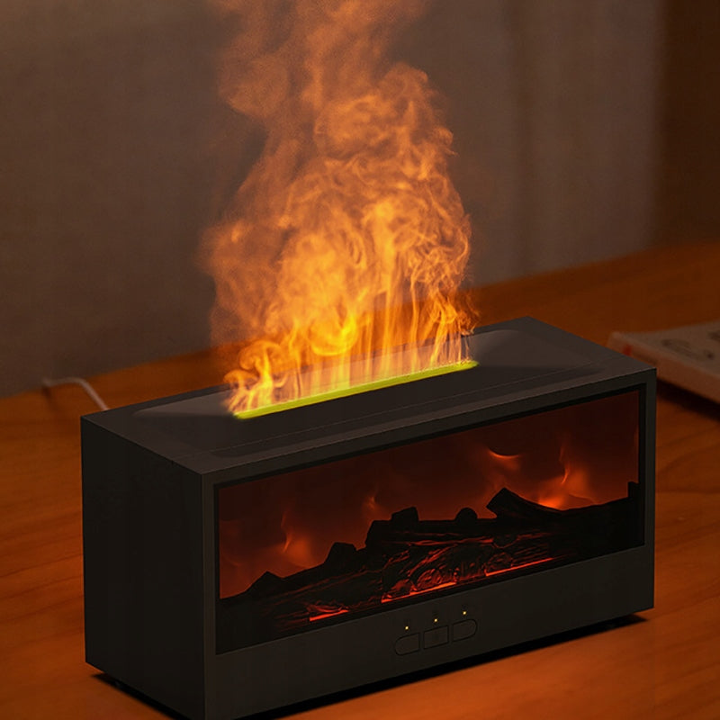 HUMIDIFIER FIREPLACE LED RGB DIFFUSER AROMATHERAPY TIMER + REMOTE CONTROL Model kOMINEK
