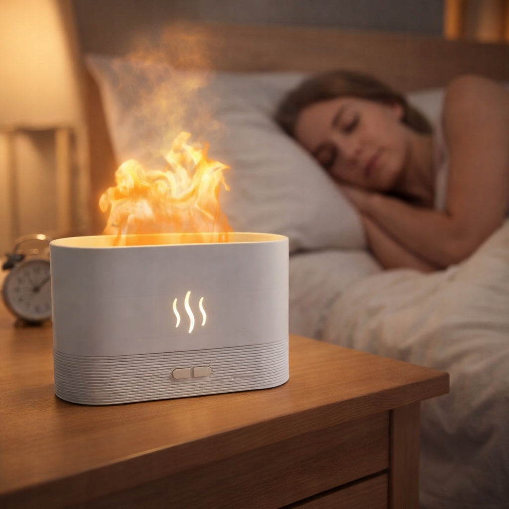 HUMIDIFIER FRAGRANCE LED OIL DIFFUSER AROMATHERAPY LED 200ML Dominant color white
