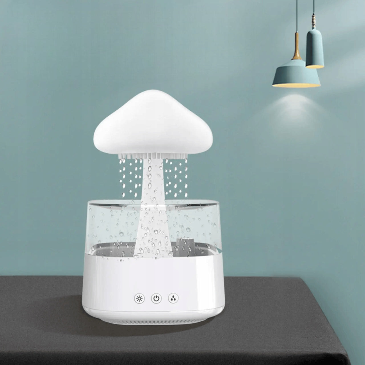 HUMIDIFIER IONIZER AROMATHERAPY RAIN NIGHT LIGHT Power 5 W