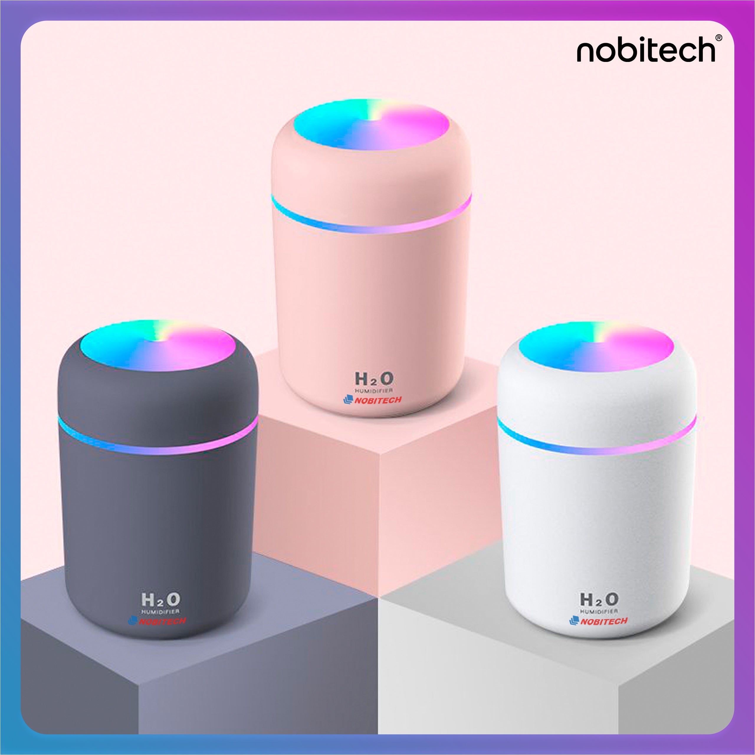 HUMIDIFIER MINI NIGHT LIGHT ULTRASONIC DIFFUSER SMALL + CABLE Manufacturer code AH02-R