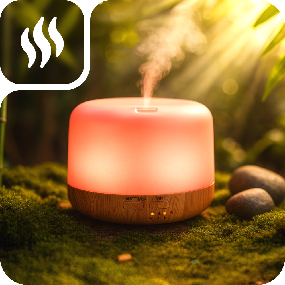 HUMIDIFIER NIGHT LIGHT AROMATHERAPY DIFFUSER RGB + REMOTE CONTROL Model Nawilżacz powietrza RGB