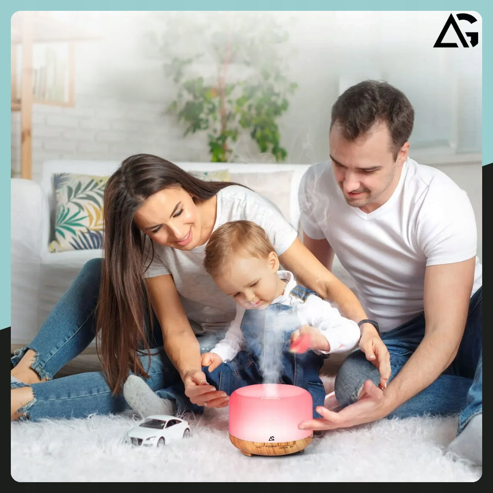 HUMIDIFIER NIGHT LIGHT FOR CHILDREN'S BEDROOM AROMA DIFFUSER Model AROMATERAPIA RGB TIMER EWAPORACYJNY