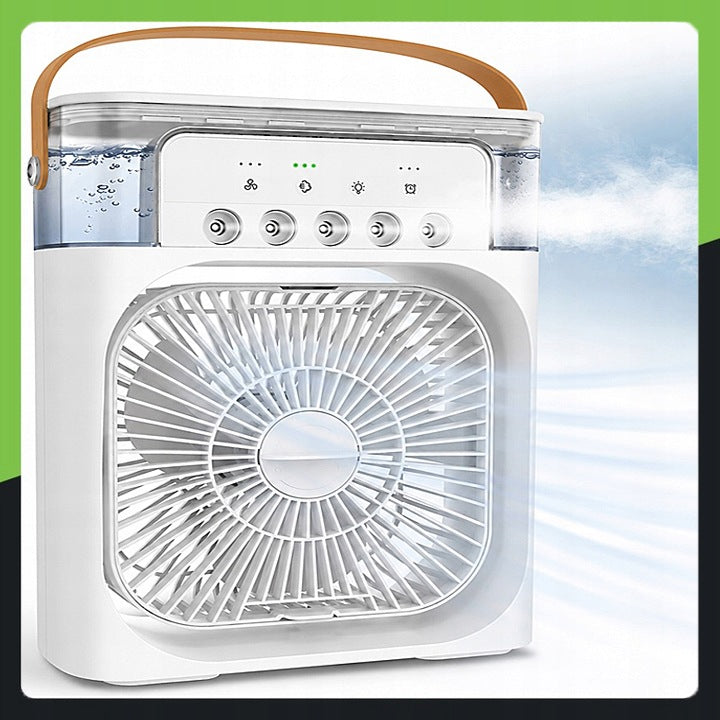HUMIDIFIER PORTABLE AIR CONDITIONER 3in1 FAN USB WATER WINDMILL LED Model mini cooling fan