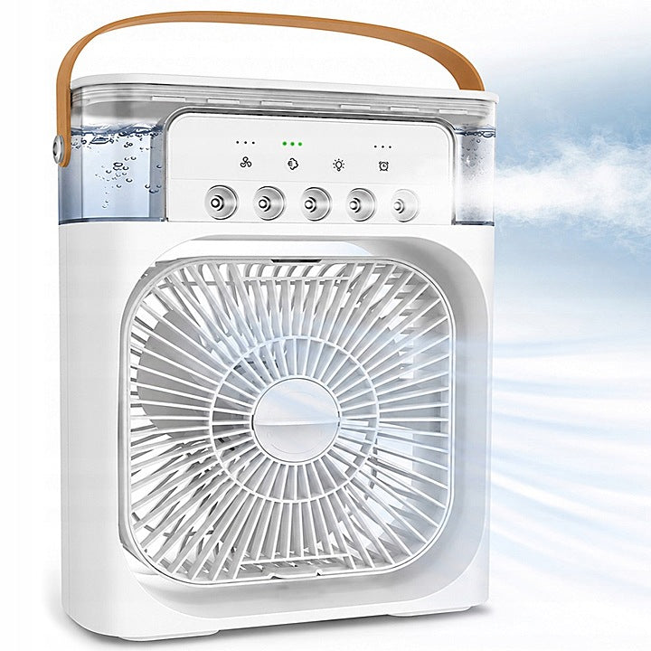 HUMIDIFIER PORTABLE AIR CONDITIONER 3in1 FAN USB WATER WINDMILL LED