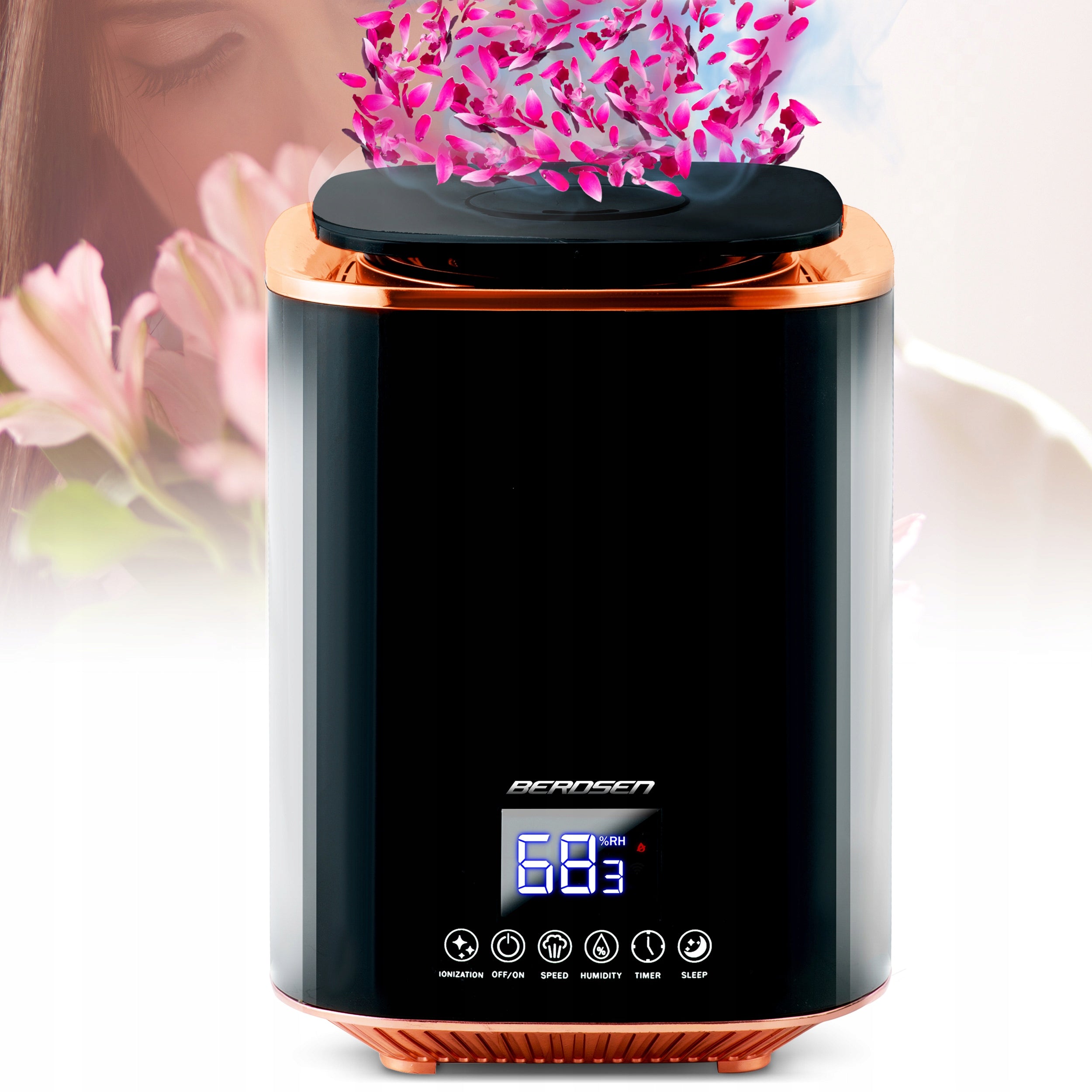 HUMIDIFIER ULTRASONIC IONIZER AROMATHERAPY REMOTE CONTROL Packaging status original