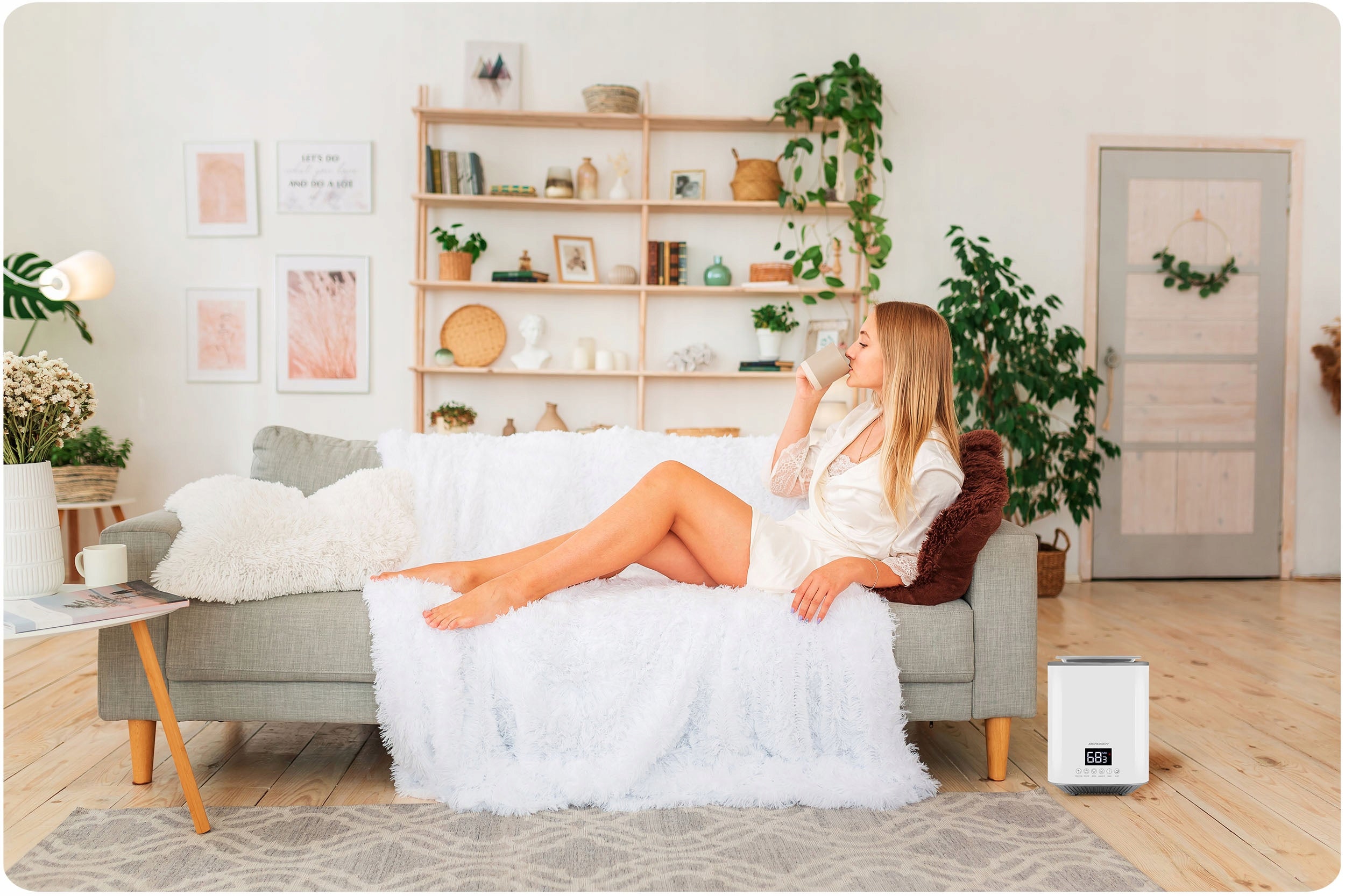 HUMIDIFIER ULTRASONIC IONIZER AROMATHERAPY REMOTE CONTROL Water tank capacity 3.1 l