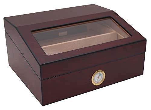 HUMIDOR SITE HEINRICH WOODEN WITH WINDOW HYGROMETER HUMIDIFIER Manufacturer code Nieoznaczona