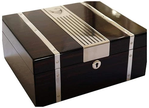 HUMIDOR WOODEN CIGAR CEDRO DIGITAL HYGROMETER HUMIDIFIER 50 for home