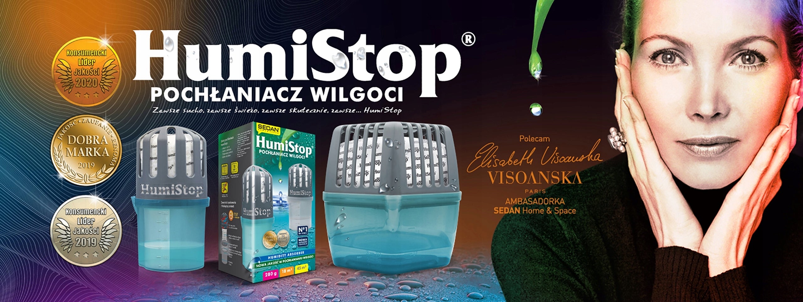 HUMISTOP MAXI MOISTURE ABSORBER WITH INDICATOR! Dominant color silver/gray