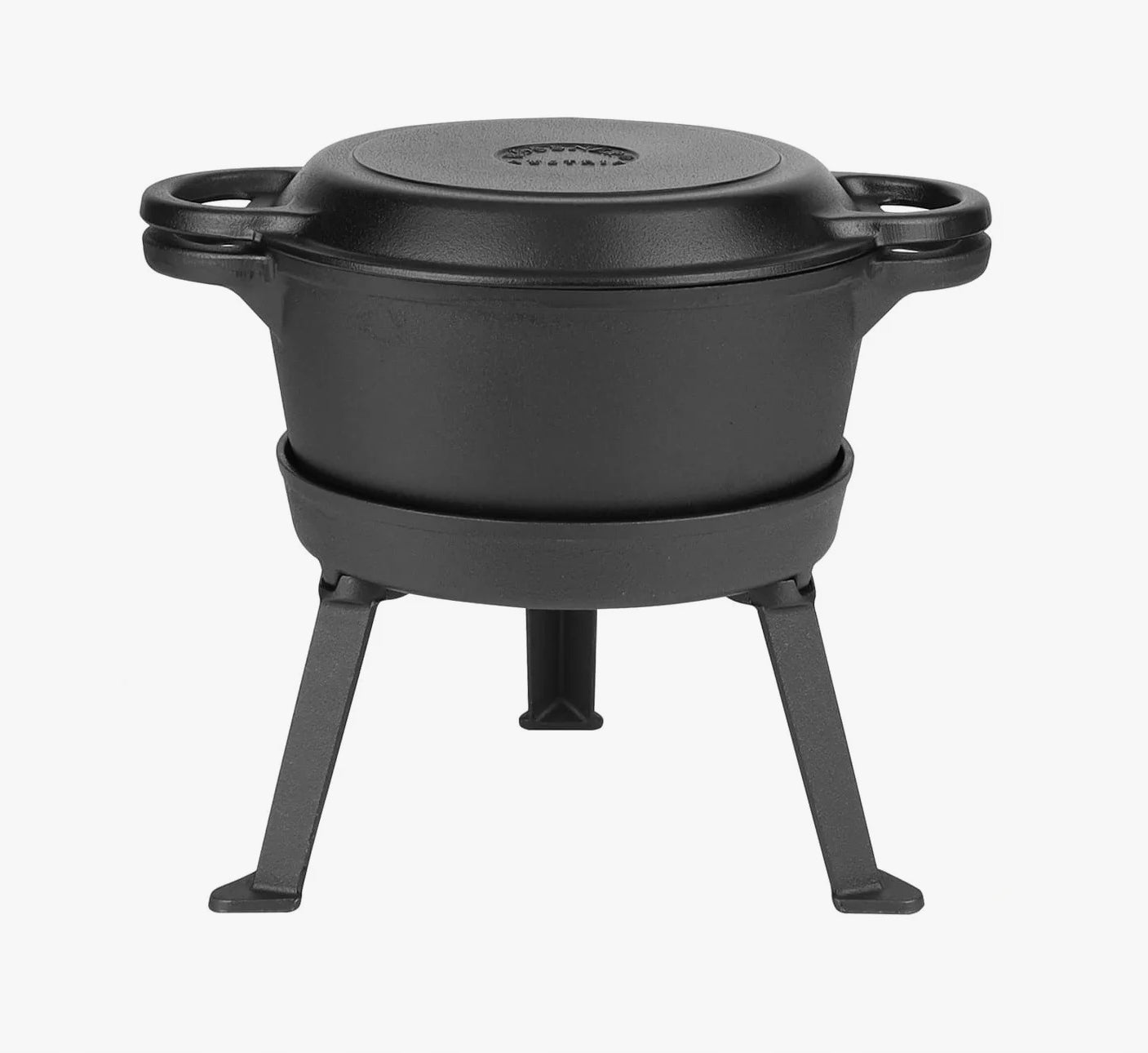 HUNTING BOILER 10L CAST IRON 3in1 HUNTING POT PAN STAND +FREEBIE Packaging status original