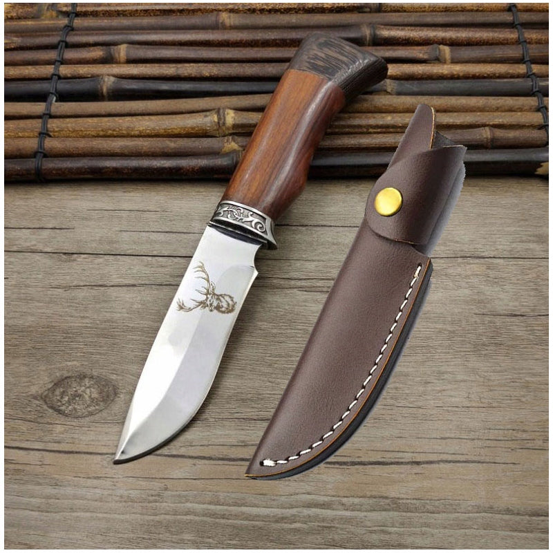 HUNTING KNIFE 23CM SCOUT MILITARY FINKA B-SQUL WITH ENGRAVING Manufacturer code XJ5503