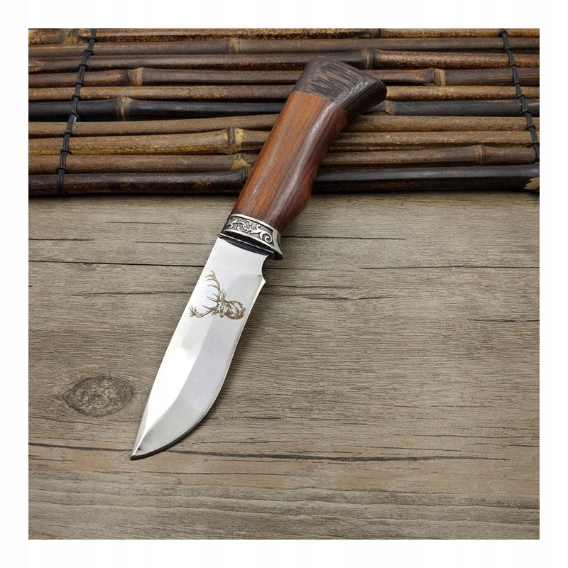 HUNTING KNIFE 23CM SCOUT MILITARY FINKA B-SQUL WITH ENGRAVING Packaging status original