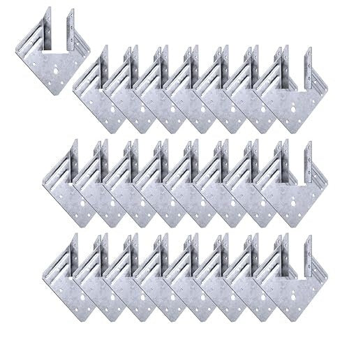 HURRICANE TIE STEEL FASTENERS FOR RAFTERS 18 GAUGE GALVANIZED 24 PCS Brand no brand