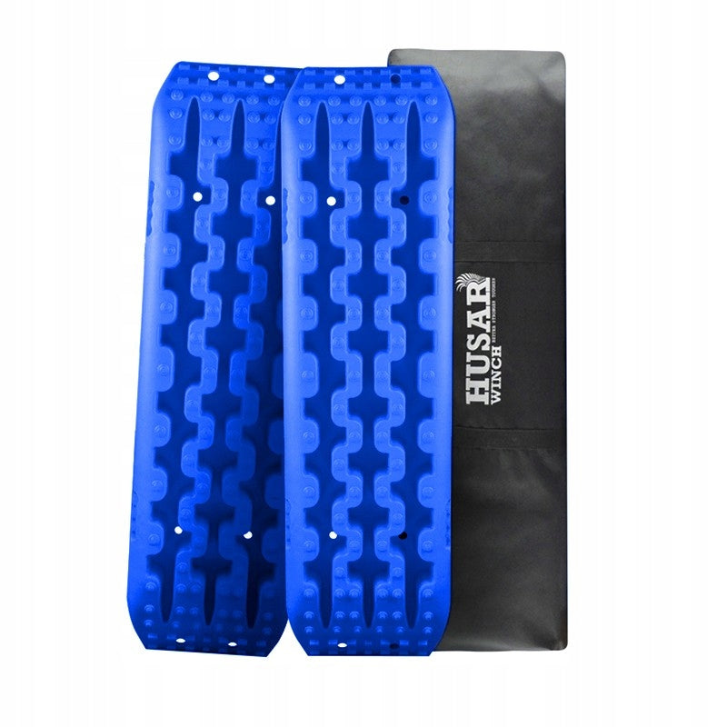 HUSAR WINCH SAND TROPS in heavy terrain OFF ROAD 4x4 10t+BAG blue