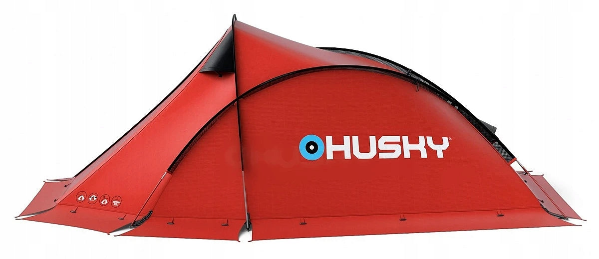 HUSKY ORIGINAL EXTREME FLAME 1 seater expedition tent red Packaging status original