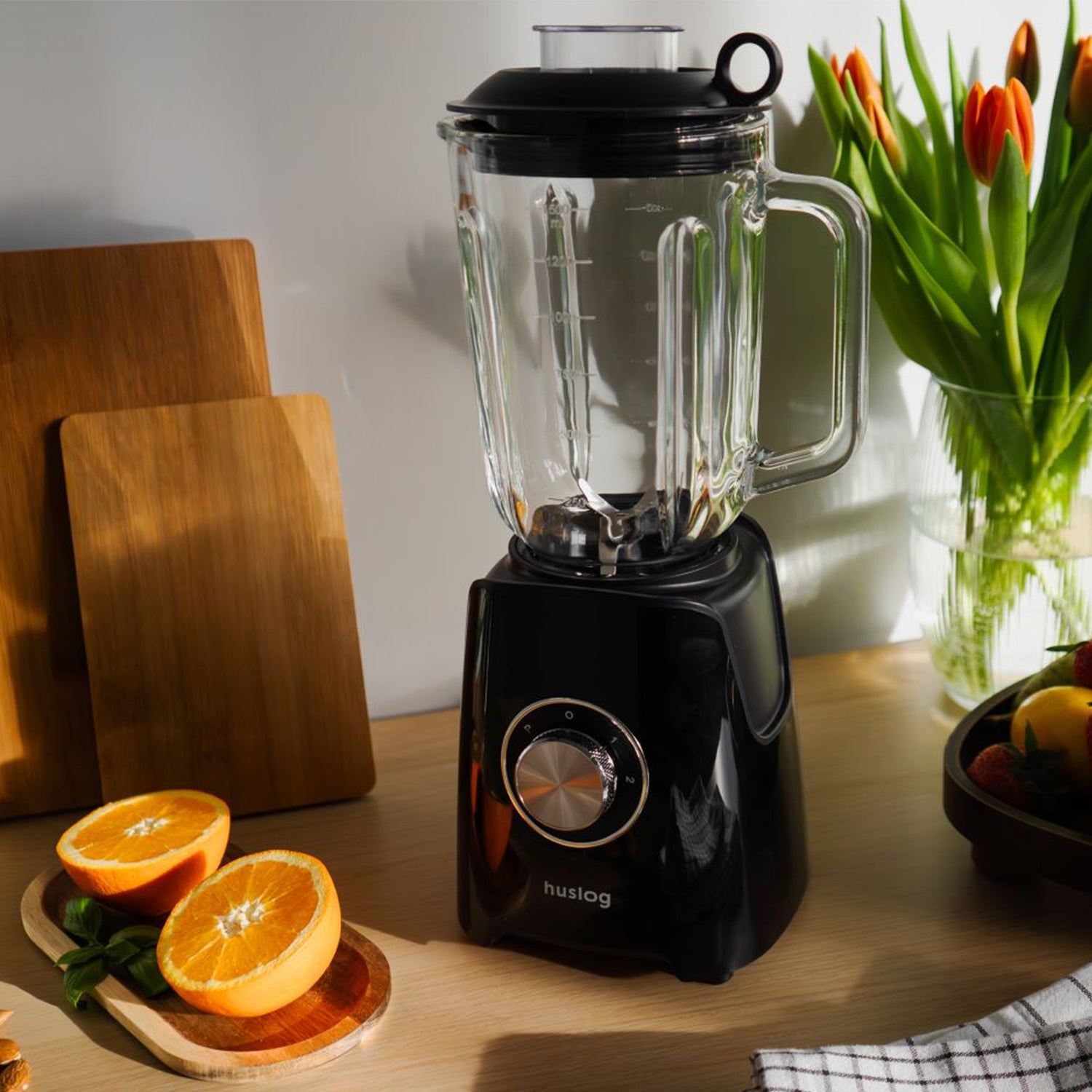 HUSLOG CUP BLENDER FOR MIXING GRINDING 1,5 L 1200W Packaging status original