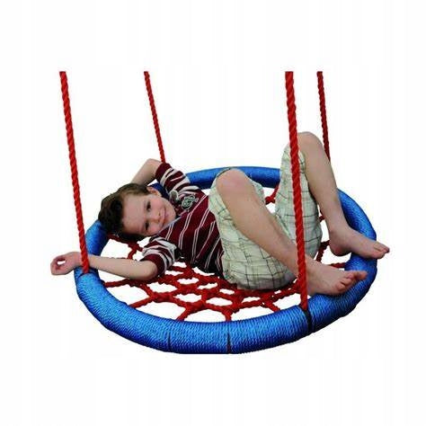 Schaukel „Storchennest“, 85 cm, blau/rot 