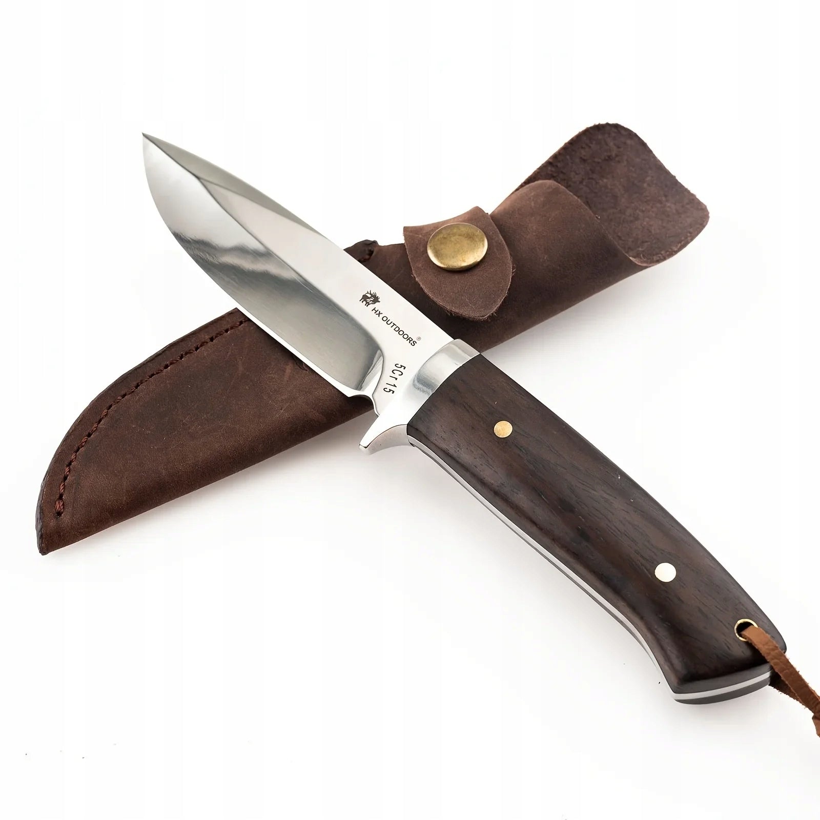 HX OUTDOORS Forest Survival Knife 5cr15 Blade Wood handle Travel Knives Manufacturer code RH-243