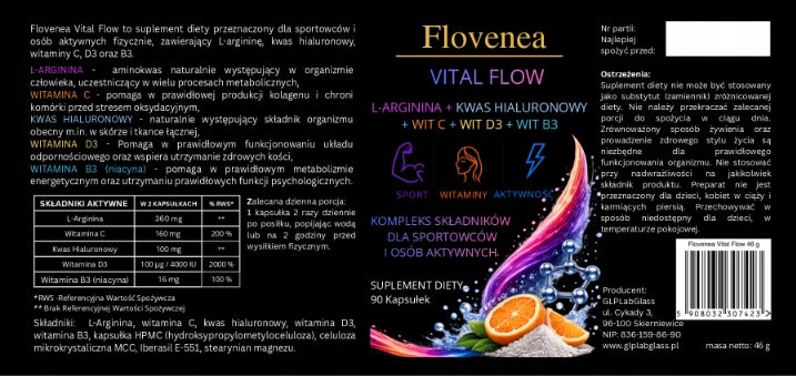 HYALURONIC ACID 100 mg VIT C 160 mg D3 4000 IU COLLAGEN SKIN SEX FLOVENEA Expiration date at least six months from the date of purchase