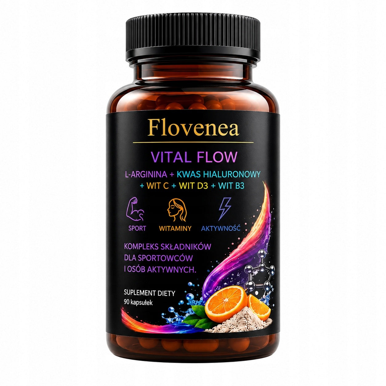 HYALURONIC ACID 100 mg VIT C 160 mg D3 4000 IU COLLAGEN SKIN SEX FLOVENEA