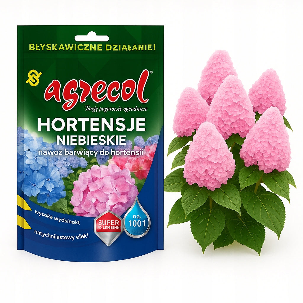 HYDRANGEAS BLUE hydrangea colouring fertiliser 0,25 kg AGRECOL