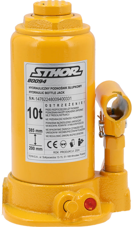 HYDRAULIC BOLLARD LIFT 200-385 MM JACK 8 TONS Product weight with unit packaging 4.9 kg