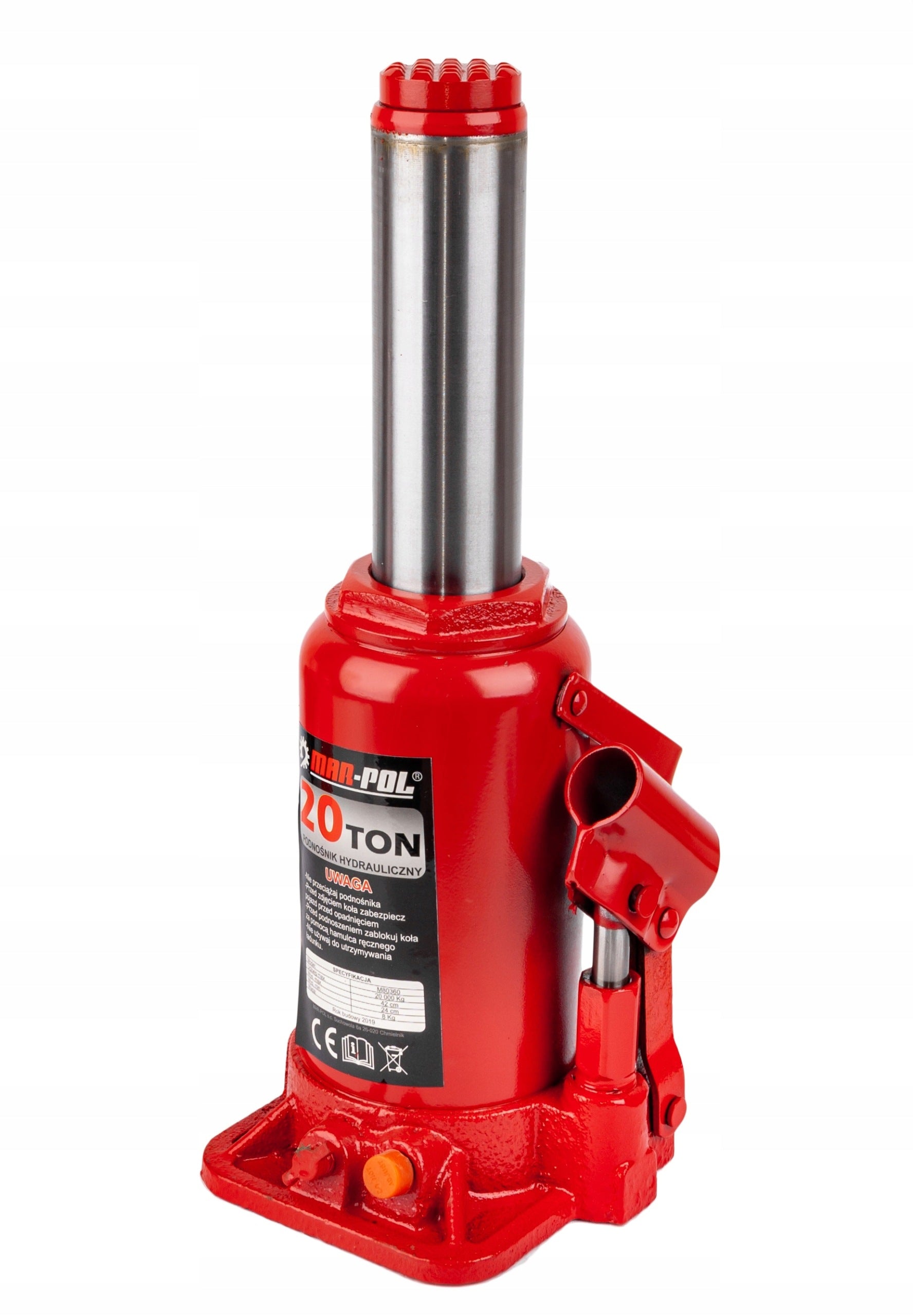 HYDRAULIC BOLLARD LIFT 20T BOTTLE JACK STRONG JACK 20 T Manufacturer code 605050290
