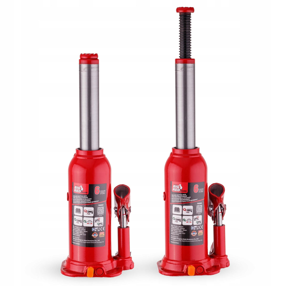 HYDRAULIC BOLLARD LIFT 6 TONS 402 MM STEEL SAFETY VALVE Product weight with unit packaging 6.32 kg