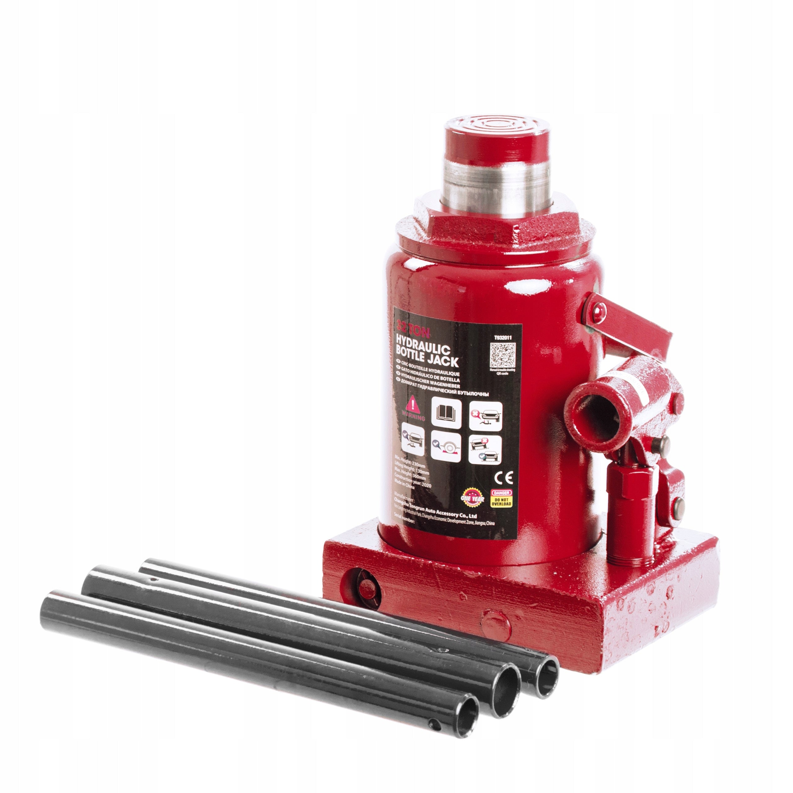 HYDRAULIC BOLLARD LIFT WITH LEVER VALVE MAGNUM 32 TONS Lifting capacity 32000 kg