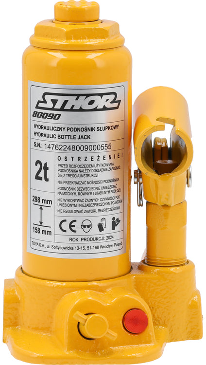 HYDRAULIC BOLLARD LIFTER 158-298 MM JACK 2 TONS Product weight with unit packaging 2.4 kg