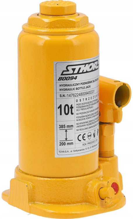HYDRAULIC BOLLARD LIFTER 200-385 MM JACK 10 TONS Brand Sthor
