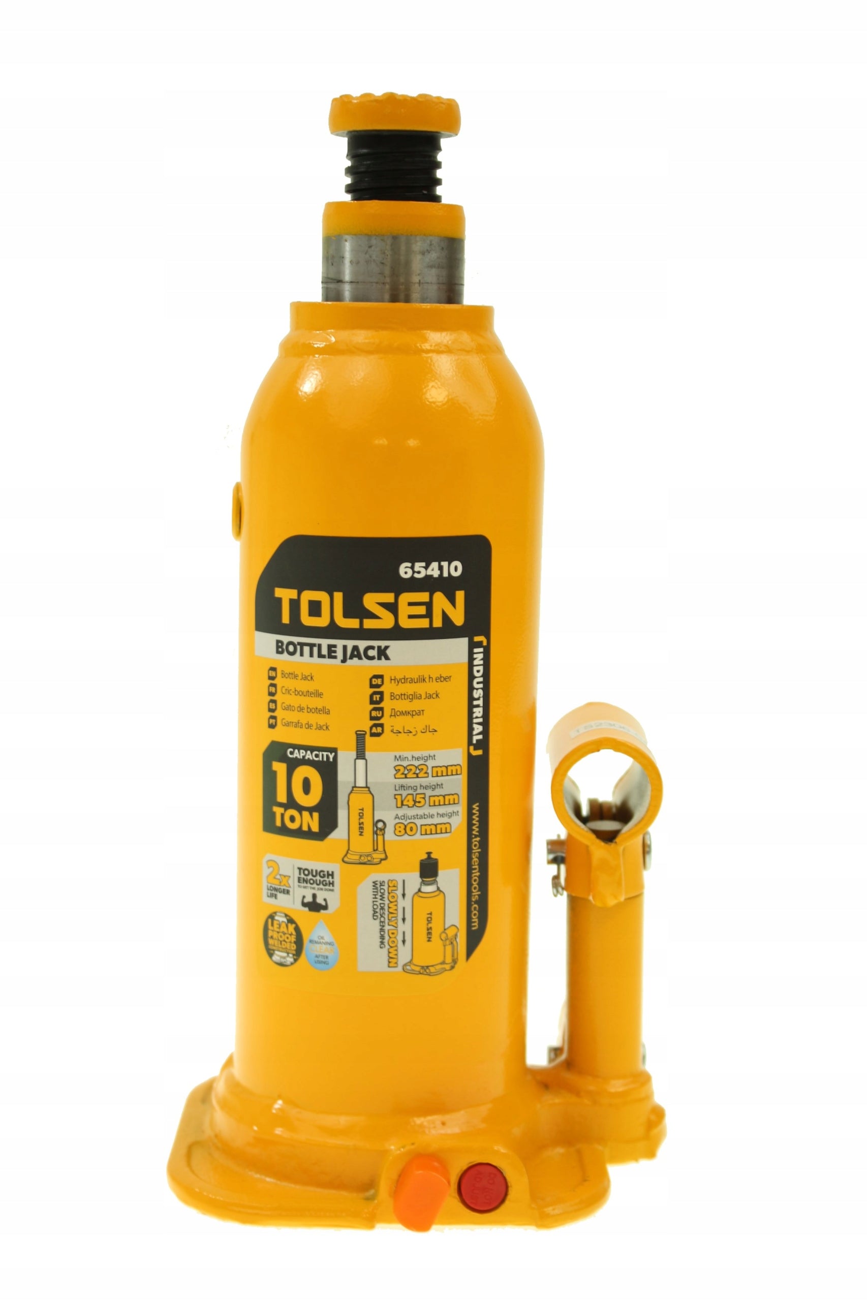 HYDRAULIC BOTTLE BOLLARD LIFT 10T CAR JACK 10 TONS Maximum lifting height 367 mm
