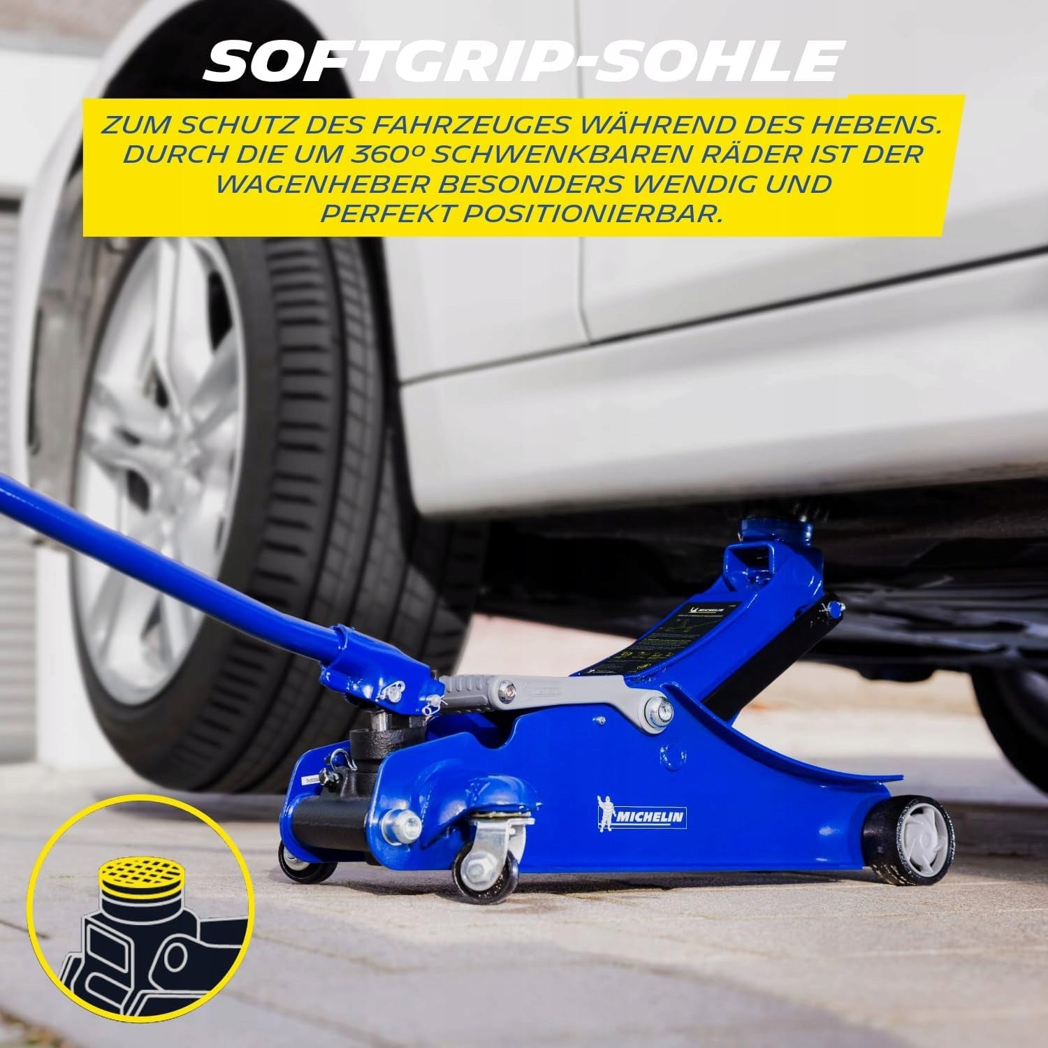HYDRAULIC CAR LIFT 1800 KG BLUE Manufacturer code 5901347263774