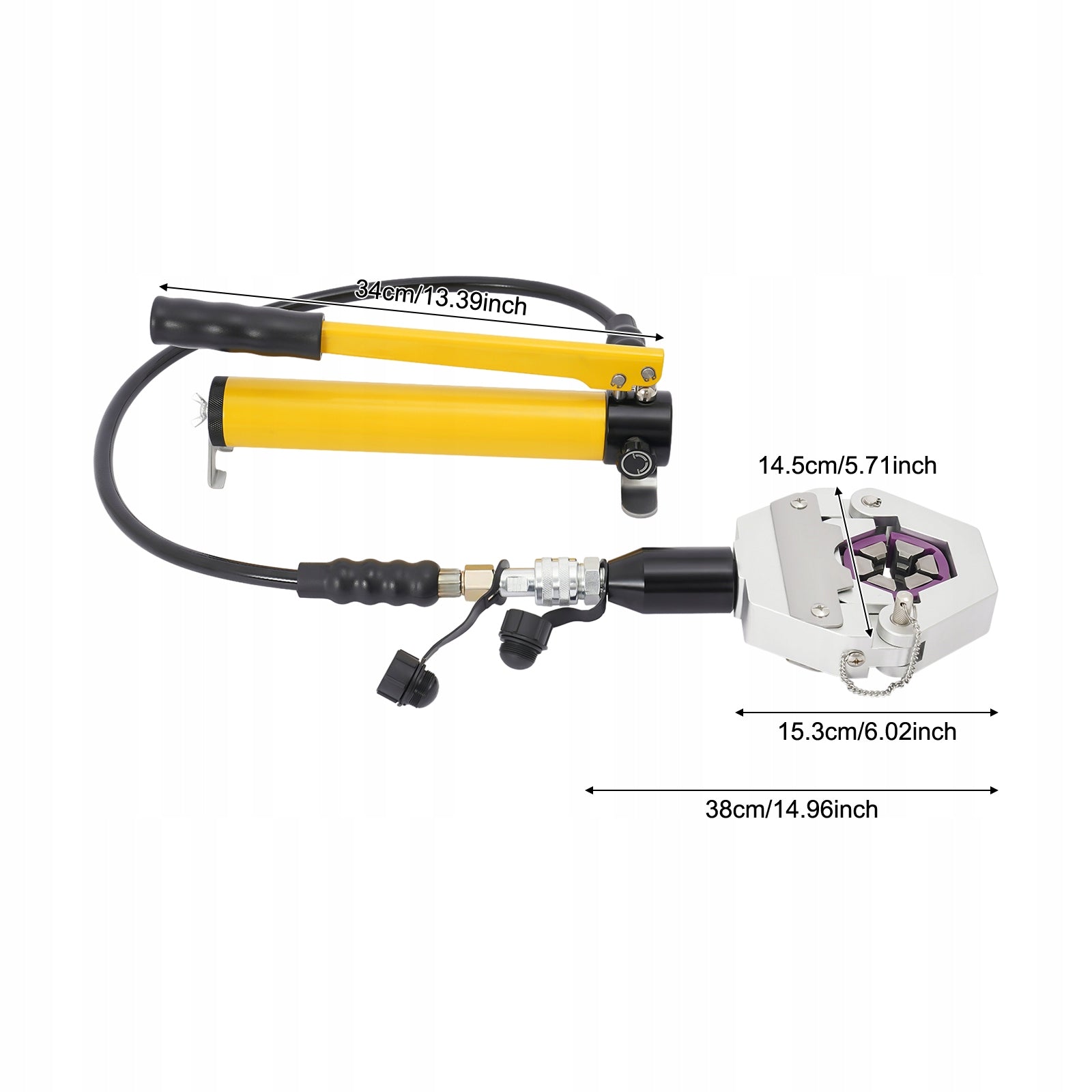 HYDRAULIC HOSE CRIMPER KIT CARS AIR CONDITIONING REPAIR KIT 4T WITH 7 DIES Manufacturer code 080359
