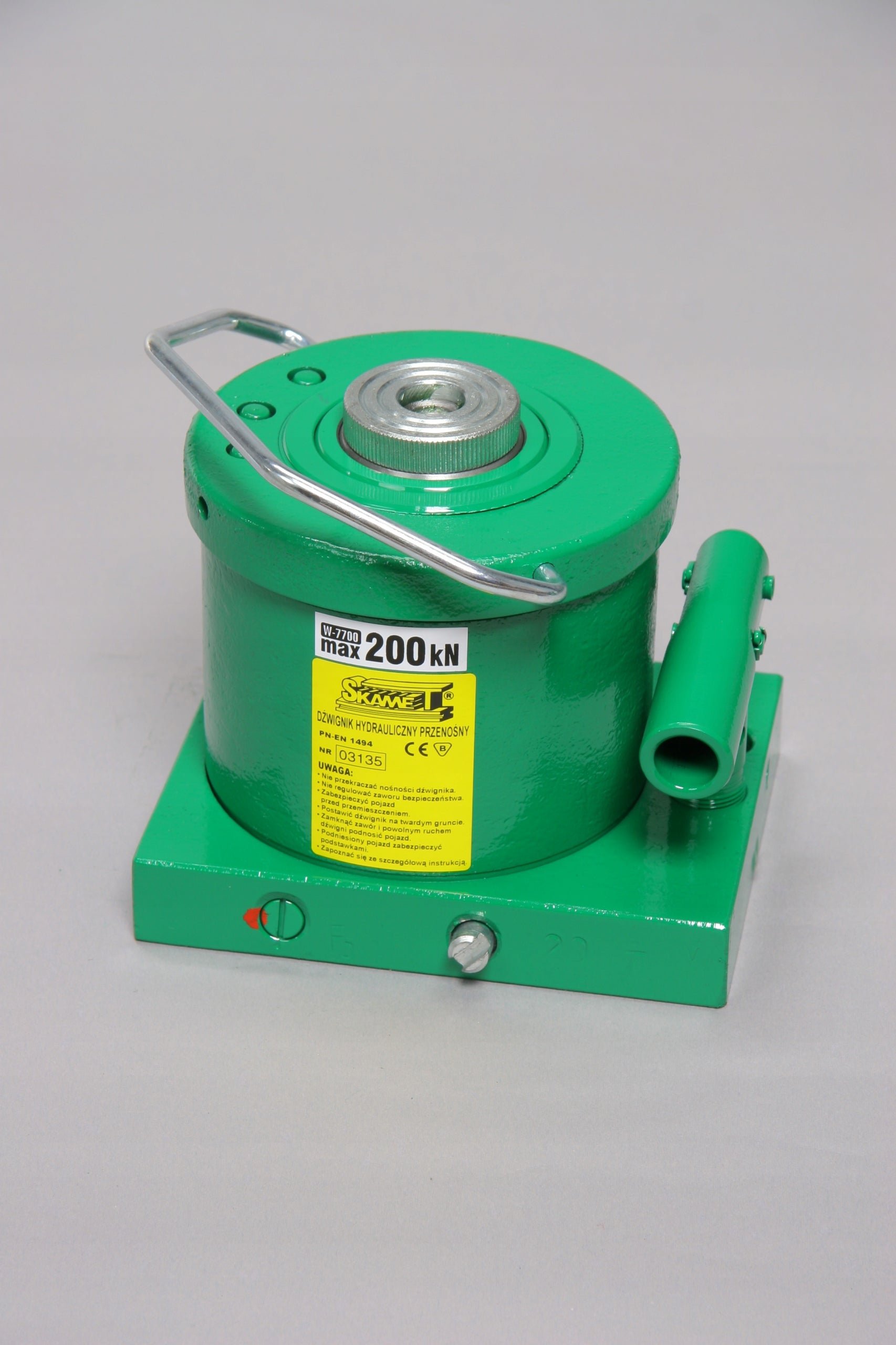 HYDRAULIC JACK SKAMET 20 T LOW DOUBLE PISTON Manufacturer code W-7700