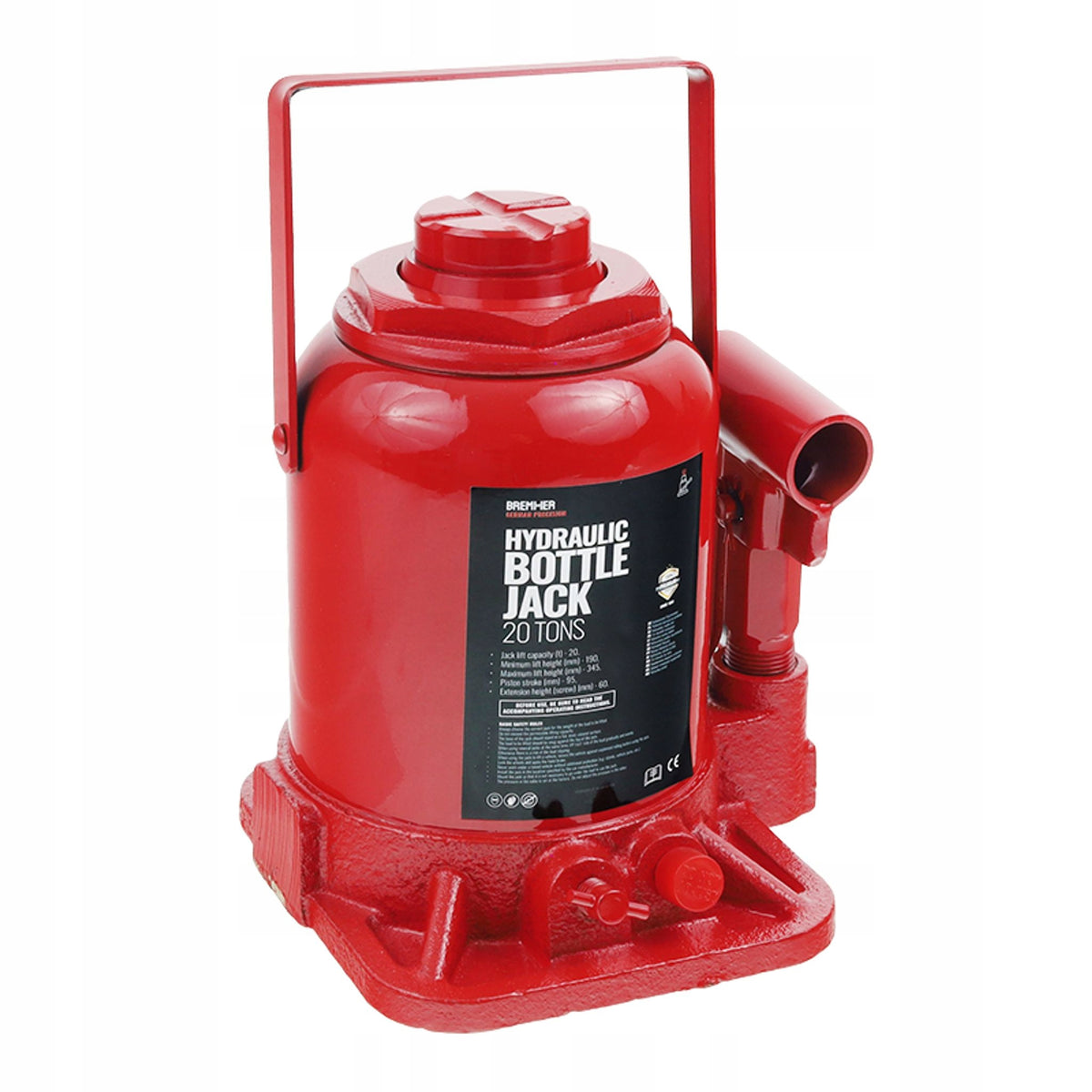 HYDRAULIC LIFT 20T, 1-PISTON HMIN=190MM, HMAX=345MM Manufacturer code BH020T00